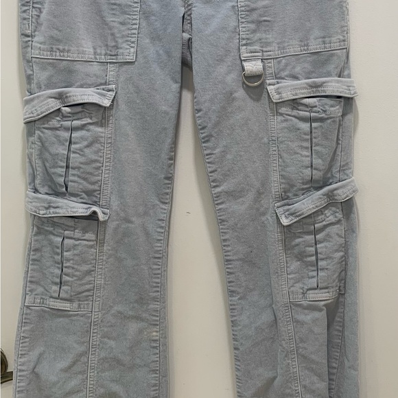 PacSun Light Blue Flare Cargo Jeans - Picture 2 of 8